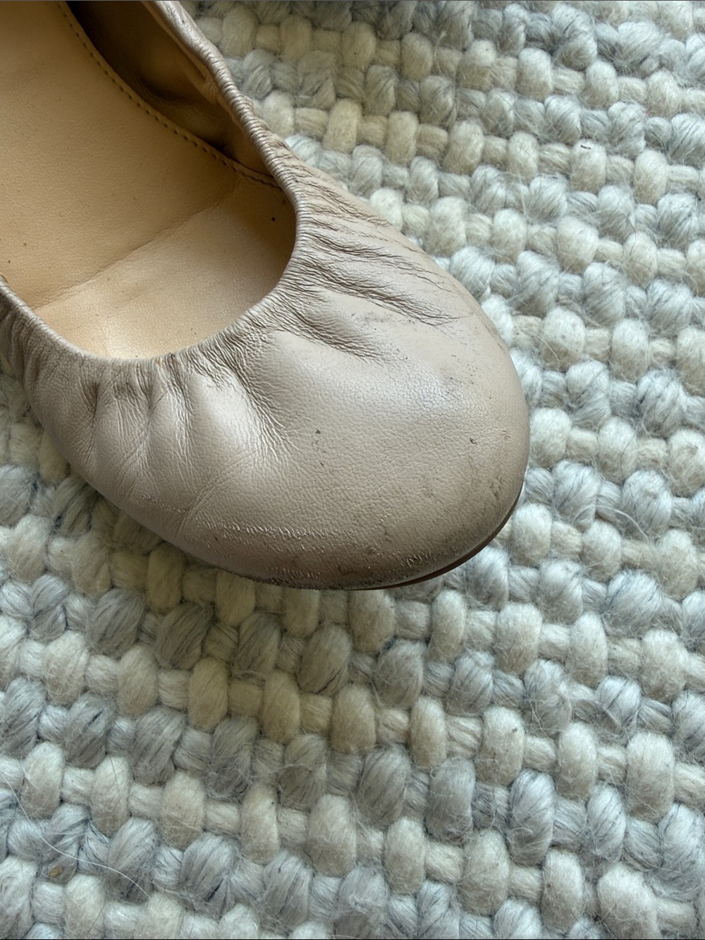 J. Crew Leather Ballet Flats in Neutral cream - Picture 3 of 5